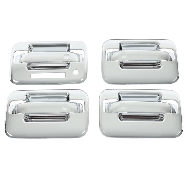 Door Handle Cover for Ford F-150 F150 4DR Crew Cab 2004-2014 Chrome ABS Keypad