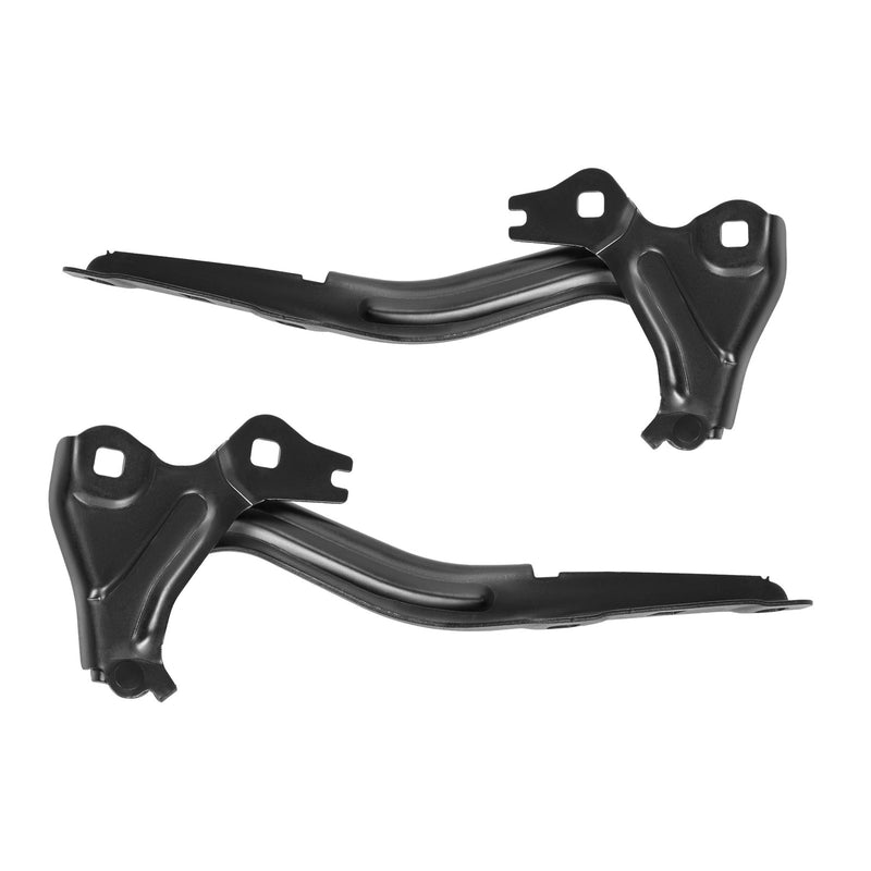 Hood Hinges Primed Black Left & Right Pair Set for Chevrolet Cruze 2016-2019