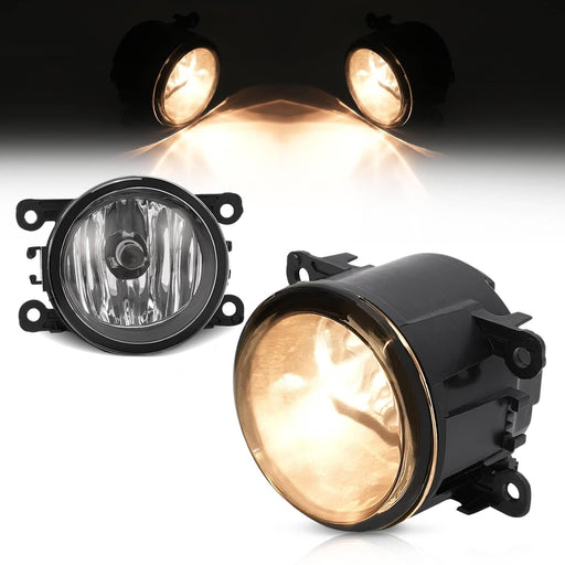 DURAFORCE Clear Lens Fog Lights Bumper Lamps With Bulbs for Honda Pilot 2012-2015 LH RH