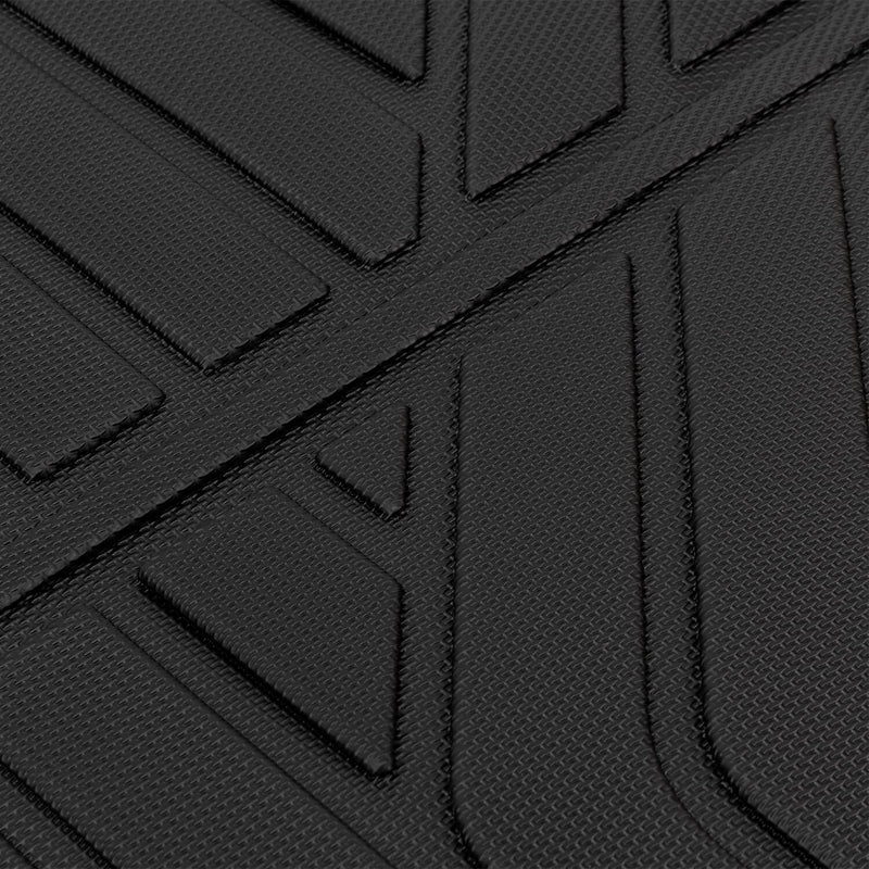 Floor Mats Liners Black TPE Set fit for Ford Edge 2015-2024 All-Weather 4Pcs