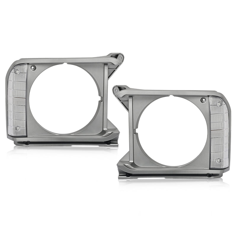 8161089105 Gray Headlight Bezel Door Set for Toyota Pickup RWD 79-81