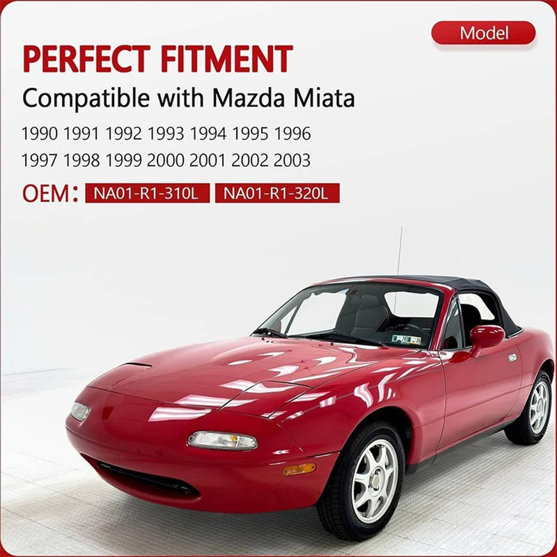 Soft Top Convertible Roof Latch Lock Set Left & Right for Mazda Miata 1990-2003