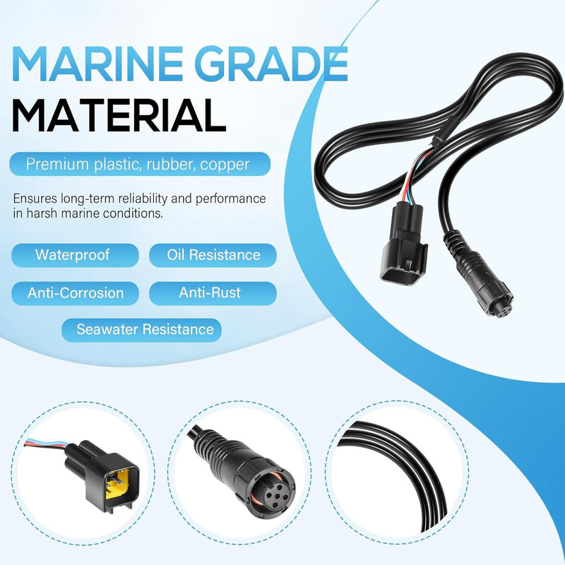 010-12770-00 Engine Bus To J1939 Adapter Cable for Garmin GPSMAP 3FT for Yamaha