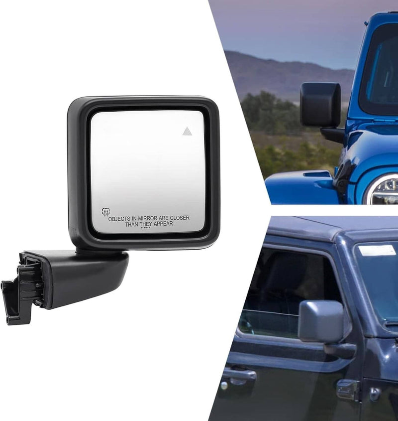 Rear View Mirrors Blind Spot Left Right for Jeep Wrangler Gladiator 2018-2025