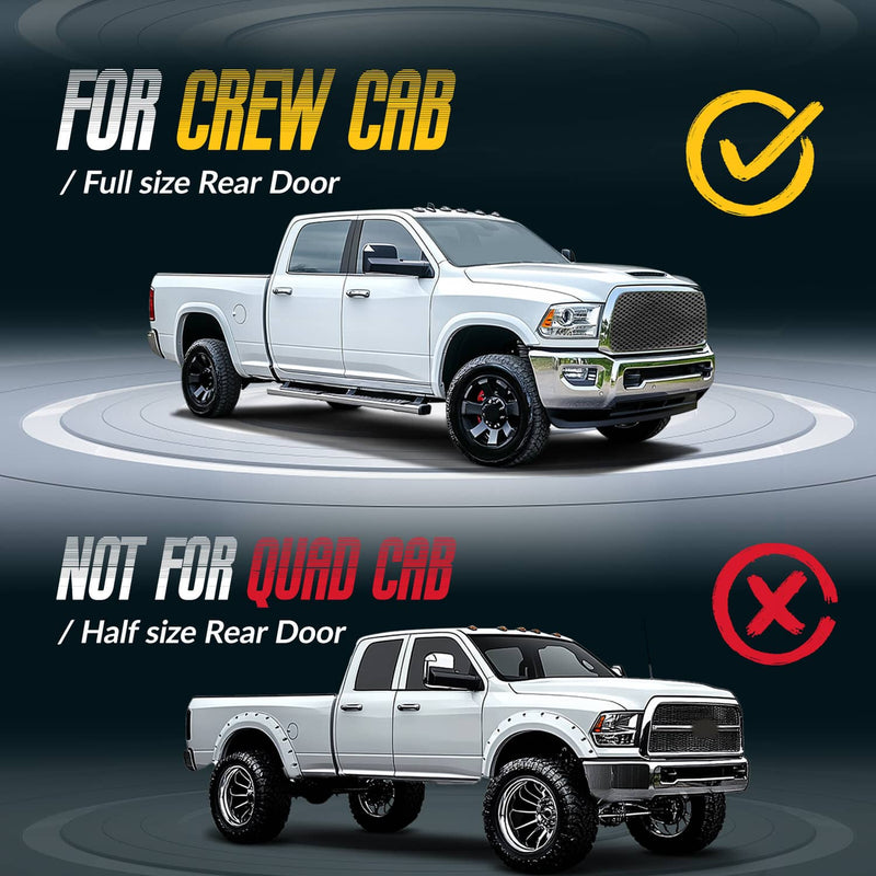 DURAFORCE Door Window Glass for Dodge Ram 1500-5500 4 Door Crew Cab Passenger Right Rear