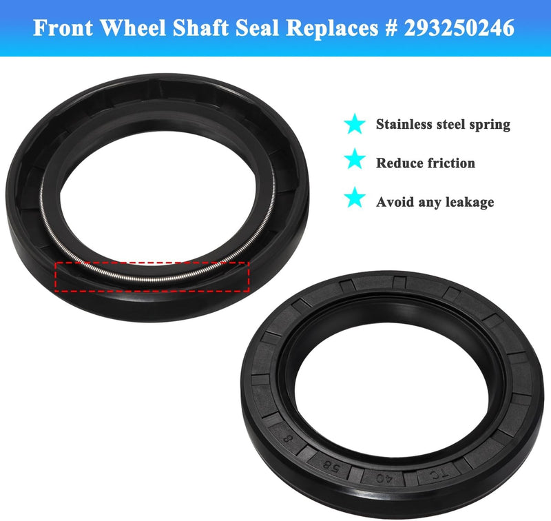 4 Wheel Bearings & Seals for Can-Am Renegade Commander Maverick 1000 850 800 570