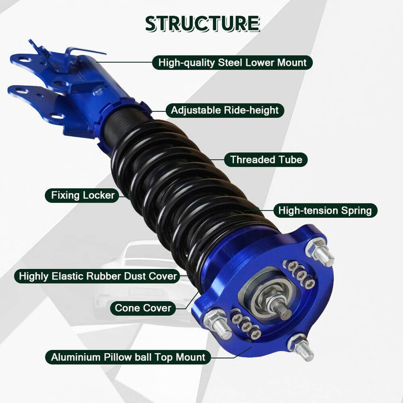 Coilovers Suspension Kit for Honda Civic Adjustable Height Struts Shocks