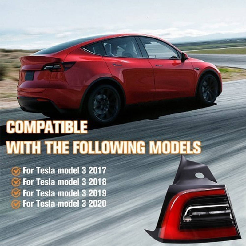 1502086 Left Rear Tail Lamp 4-Pin LED Amber for Tesla Model 3/Y 2021-2024
