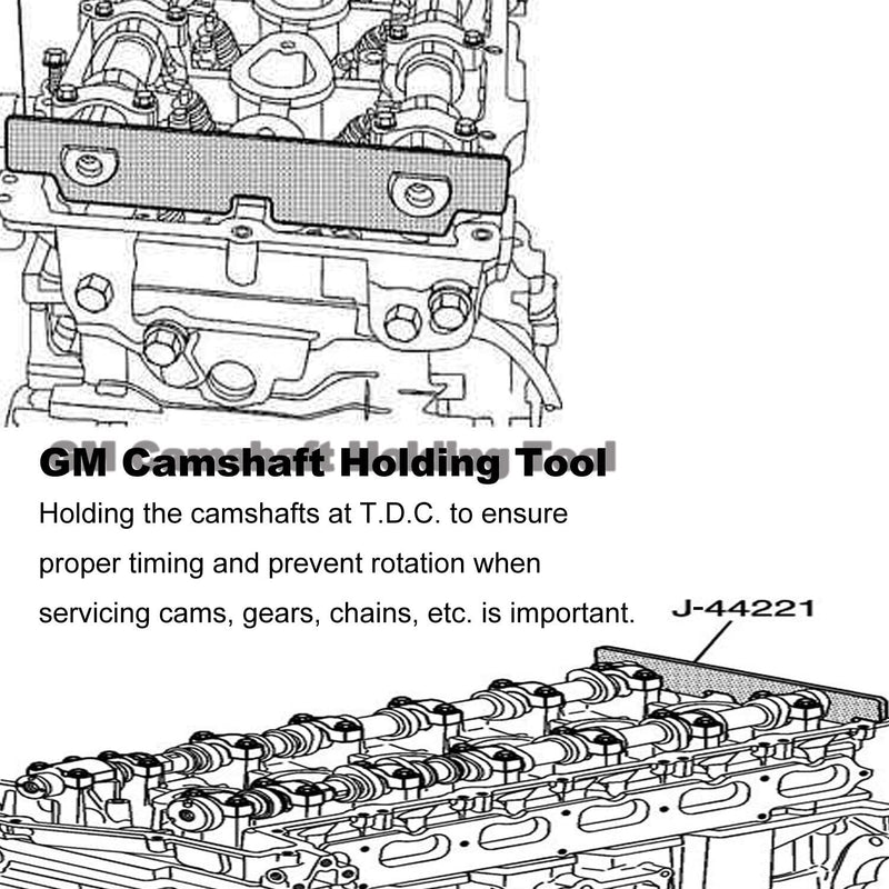 J-44221 Camshaft Holder Retaining Tool Kit for GM In-Line 6 Cylinder