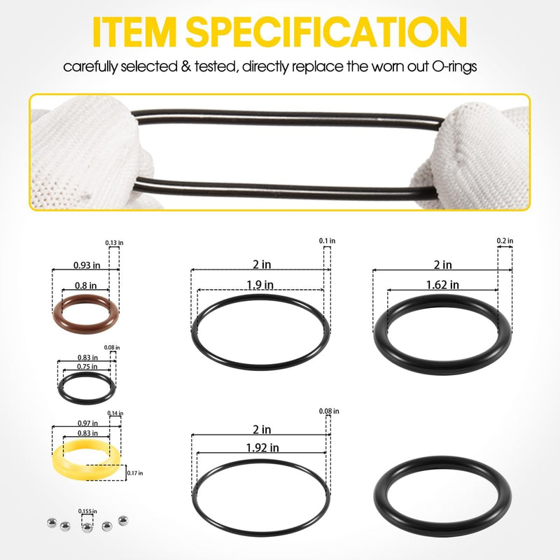 813432A3 Trim Tilt Cylinder Rebuild Seal Kit for Mercury Mariner Force 40-120HP
