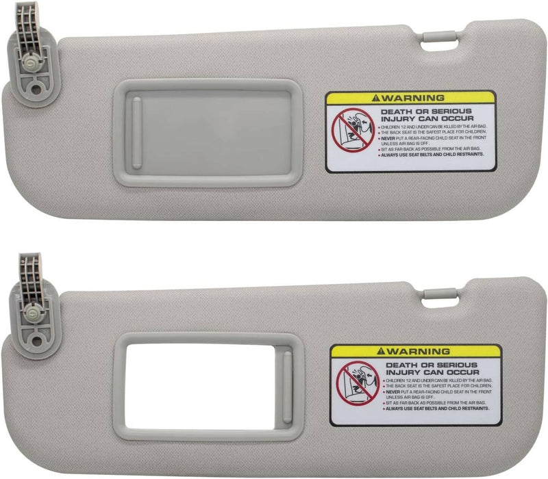 Grey Sun Visor Makeup Mirror Left Driver Side for Hyundai Elantra MD 2011-2016