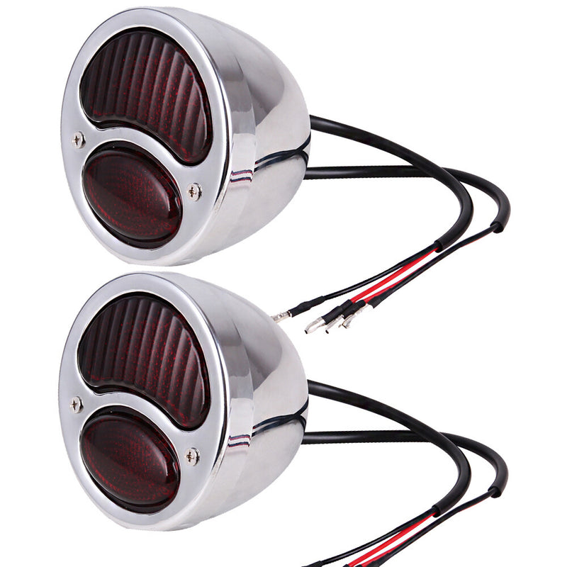 LED Tail Lights Duolamp Taillight for Ford Model A Hot Rat Rod 2x Custom