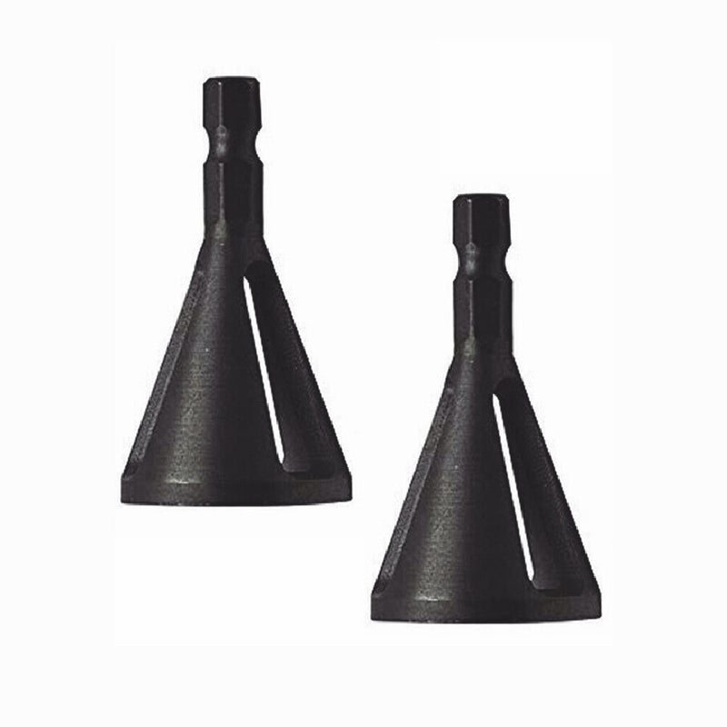 4PCS Hex Triangle Shank Remove Burr Drill Bit Deburring External Chamfer Tool