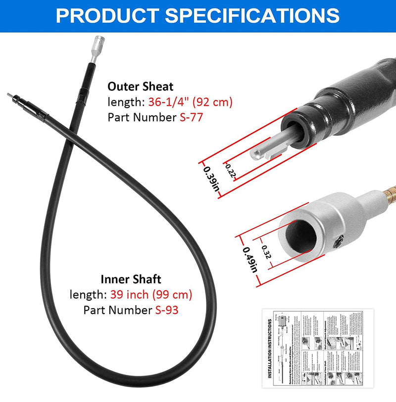 Flexshaft Inner Shaft & Outer Sheath Set for Foredom CC LR S SR TX Series