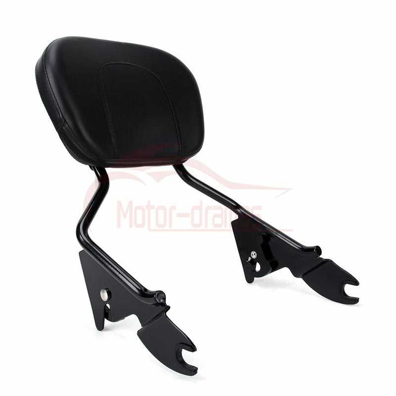 Backrest Sissy Bar Luggage Rack for Harley Touring Models 2009-2024 Black