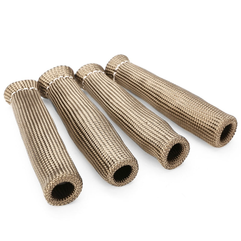 2500 Spark Plug Heat Shield Sleeve Wire Cover Wrap 8x Header Boots