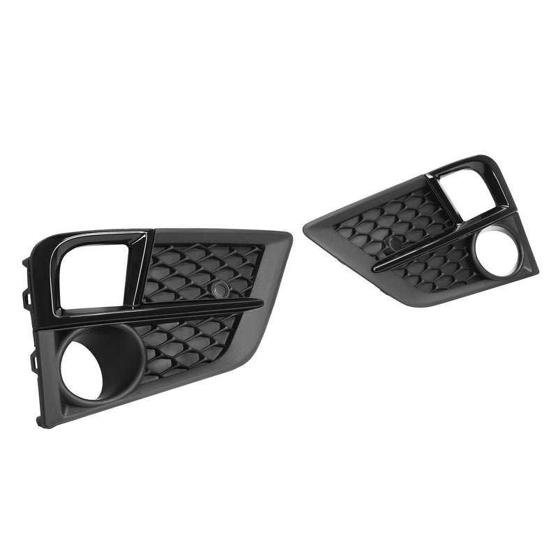 Fog Light Cover Front Bumper Lamp Bezel for Honda Odyssey 2018-2020 Black Pair