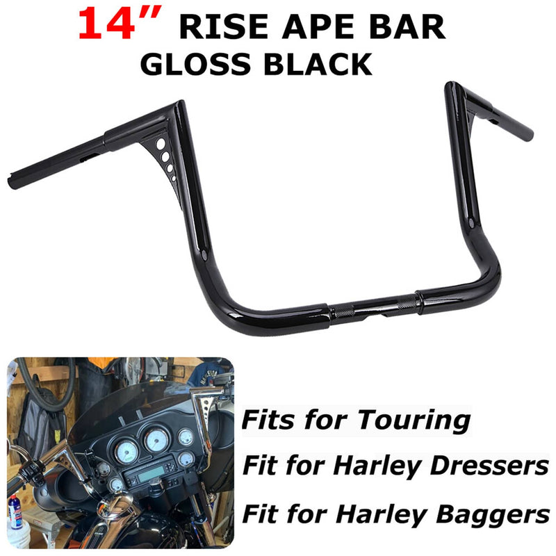 14" Monkey Bagger Meathook Handlebar for Harley Electra Street Glide US