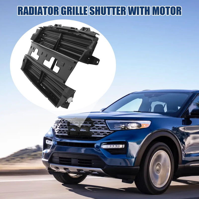 JB5Z8475A Radiator Shutter with Motor Assembly for Ford Explorer 2013-2019