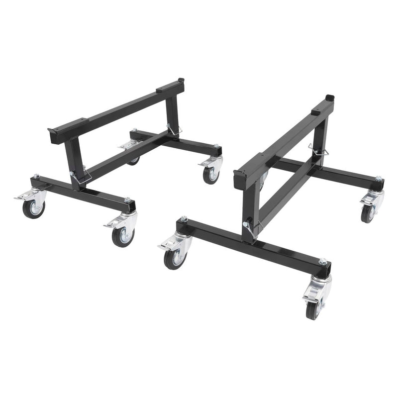 DURAFORCE Adjustable Chassis Stand for Sprint Midget Car 16-20in Locking Casters 2 Pieces