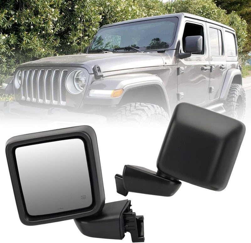 Left Driver Side Power Heated Mirror Rear for Jeep Wrangler Gladiator 2018-2024