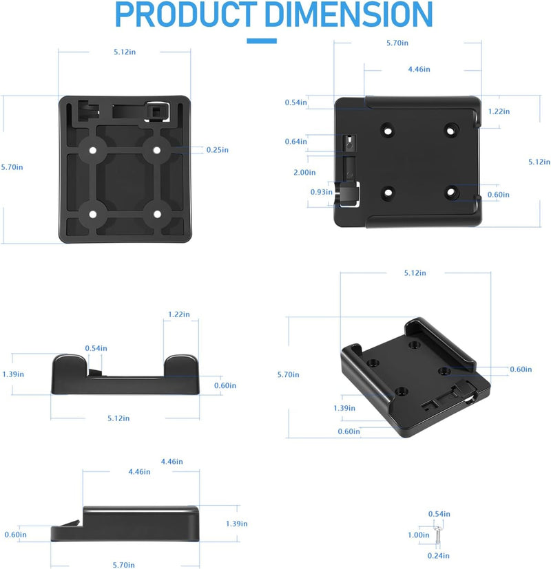 2207001 Tab Lock Mount Base for Cannon Small Body Manual Mini-Mag Downriggers