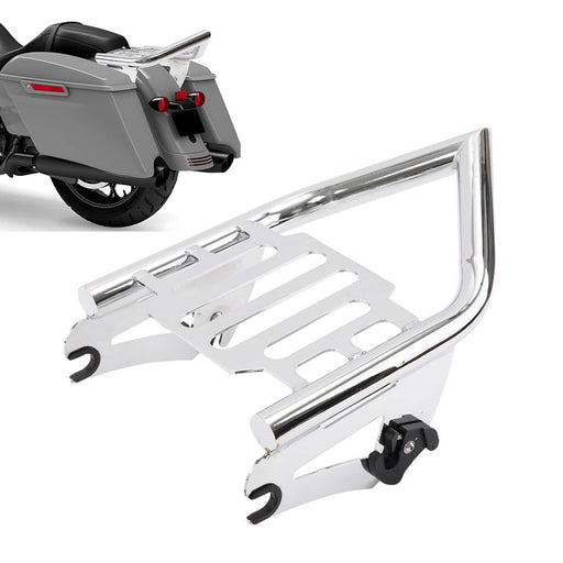 DURAFORCE Rear Grab Handles Bracket Kit Luggage Rack for Harley Touring Models 2009-Later