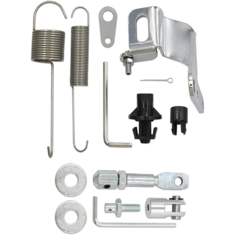 Universal Street Hot Rod Aluminum Gas Pedal & 24" SS Throttle Cable & Spring Kit