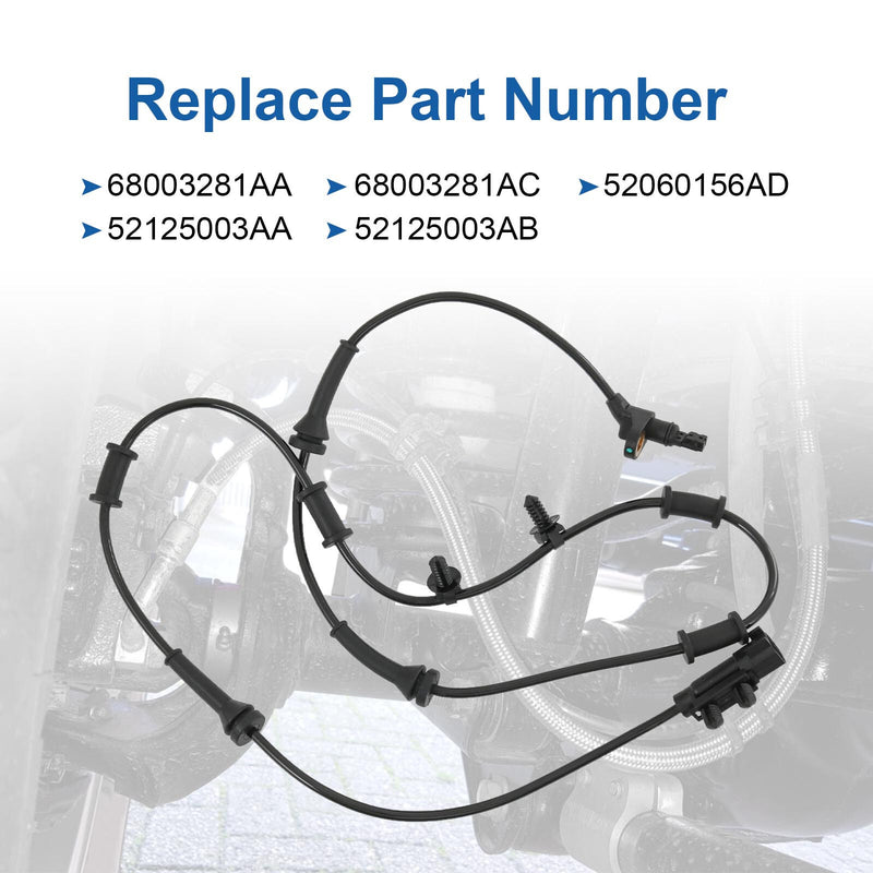 ABS Wheel Speed Sensor Set for Dodge Nitro 2007-2011 3.7L 4.0L Front Rear