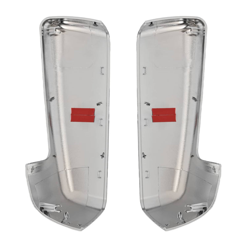 DURAFORCE Chrome Replacement Mirror Cap Covers for Chevy Silverado 1500 2019-2024 Pickup