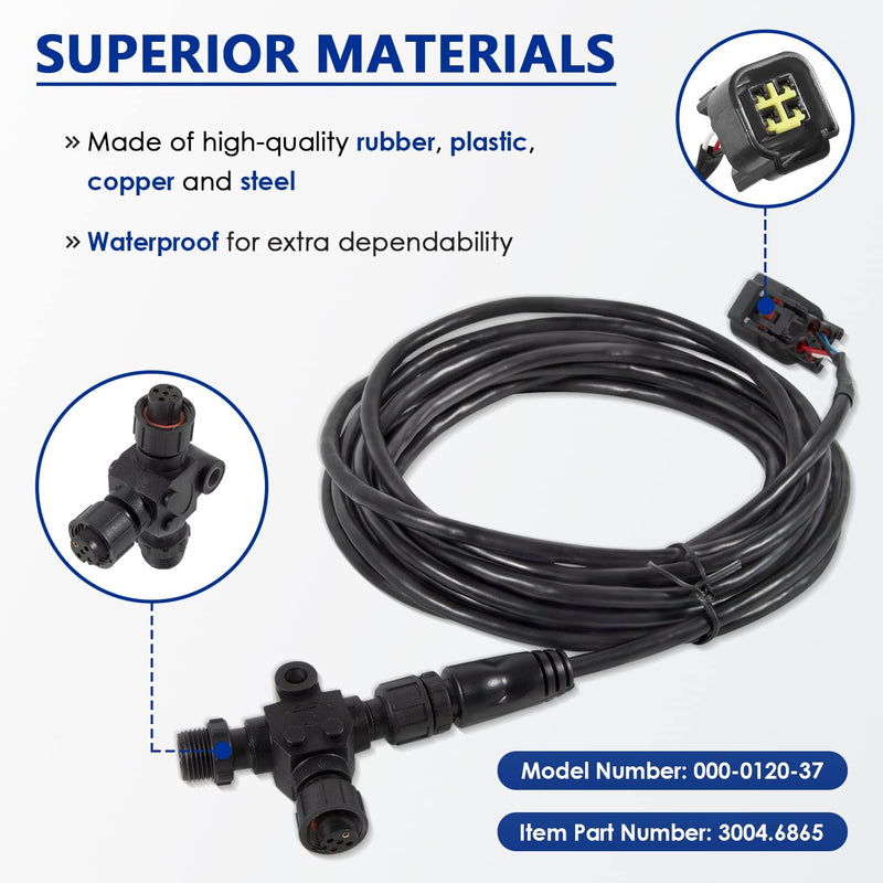 000-0120-37 Engine Interface Cable NMEA 2000 T for Yamaha Outboard 2006-2023