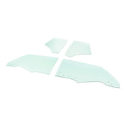 DURAFORCE Quarter Side Window Glass for Chevy Chevelle Malibu 1970-1972 2 Door 4 Pcs