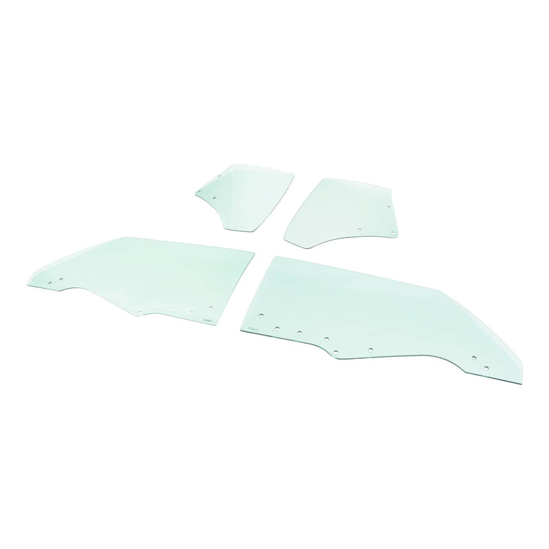 DURAFORCE Quarter Side Window Glass for Chevy Chevelle Malibu 1970-1972 2 Door 4 Pcs