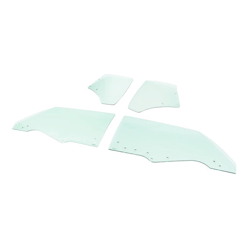 DURAFORCE Quarter Side Window Glass for Chevy Chevelle Malibu 1970-1972 2 Door 4 Pcs