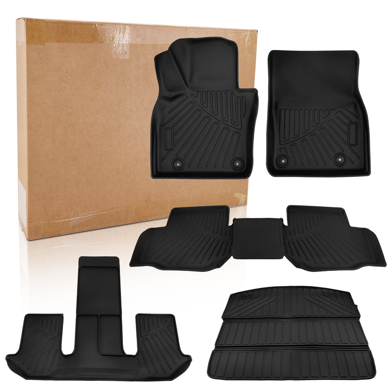 Custom All Weather Floor Mats & Trunk Cargo Liner TPE for Mazda CX-90 3 Row 2024