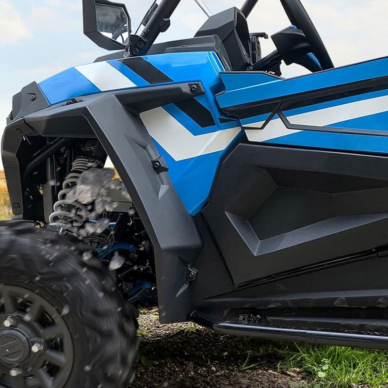 XXL Front Extended Fender Flares for 2014-23 Polaris RZR XP 4 1000 Turbo S 900