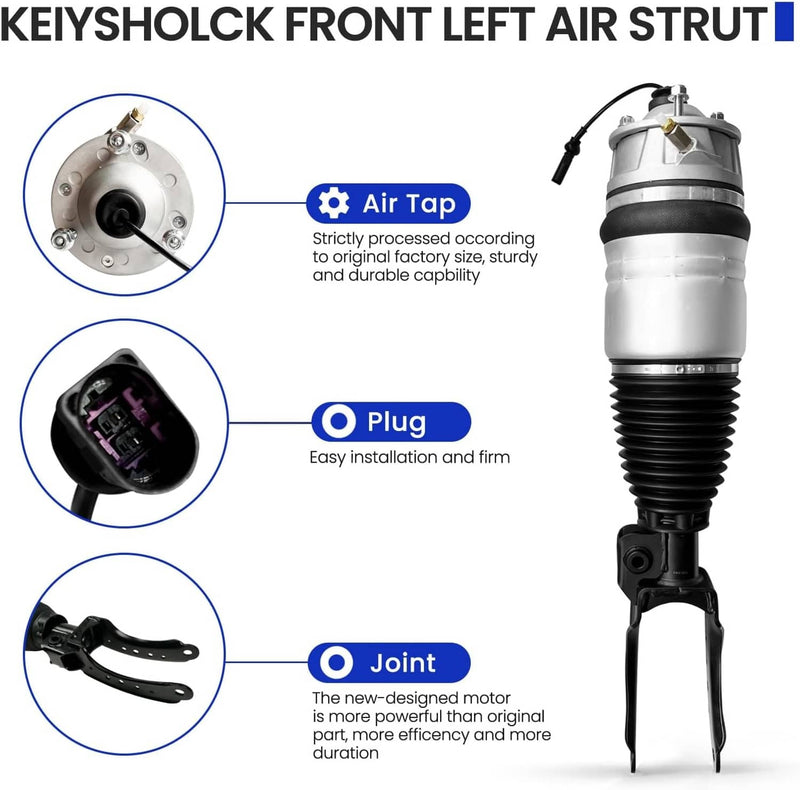 Front Left Right Air Suspension Shock Struts for Porsche Cayenne 92A 2011-2018 2