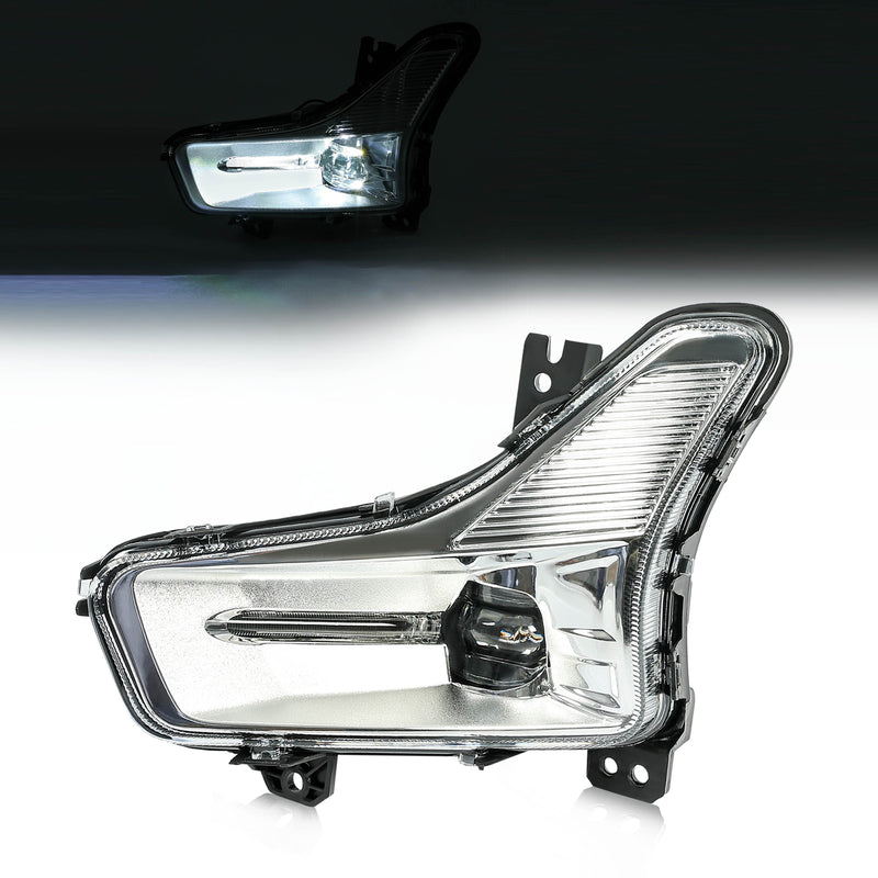 LED Front Driver Left Fog Light Lamp Clear Lens for Ford Fusion 2019-2021