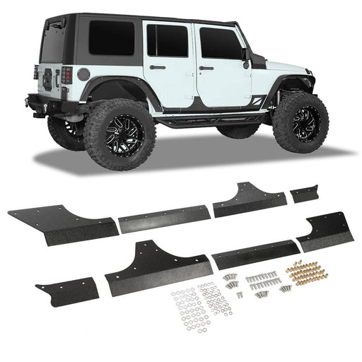 DURAFORCE Body Armor Cladding Guard Set for Jeep Wrangler JK JKU 4 Door 2007-2018