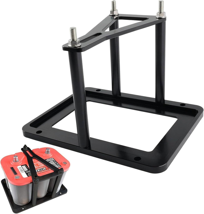 Billet Aluminum Battery Tray Hold Down Relocation Box Racing Mount