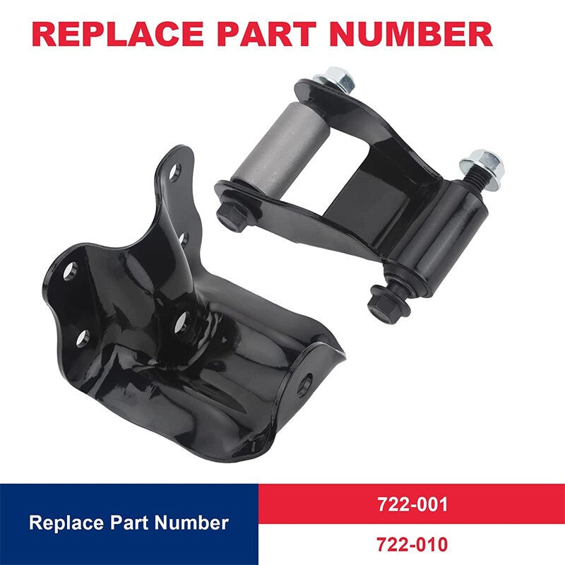 Rear Leaf Spring Hanger Bracket Shackle Set for Ford Ranger Mazda 2Pcs