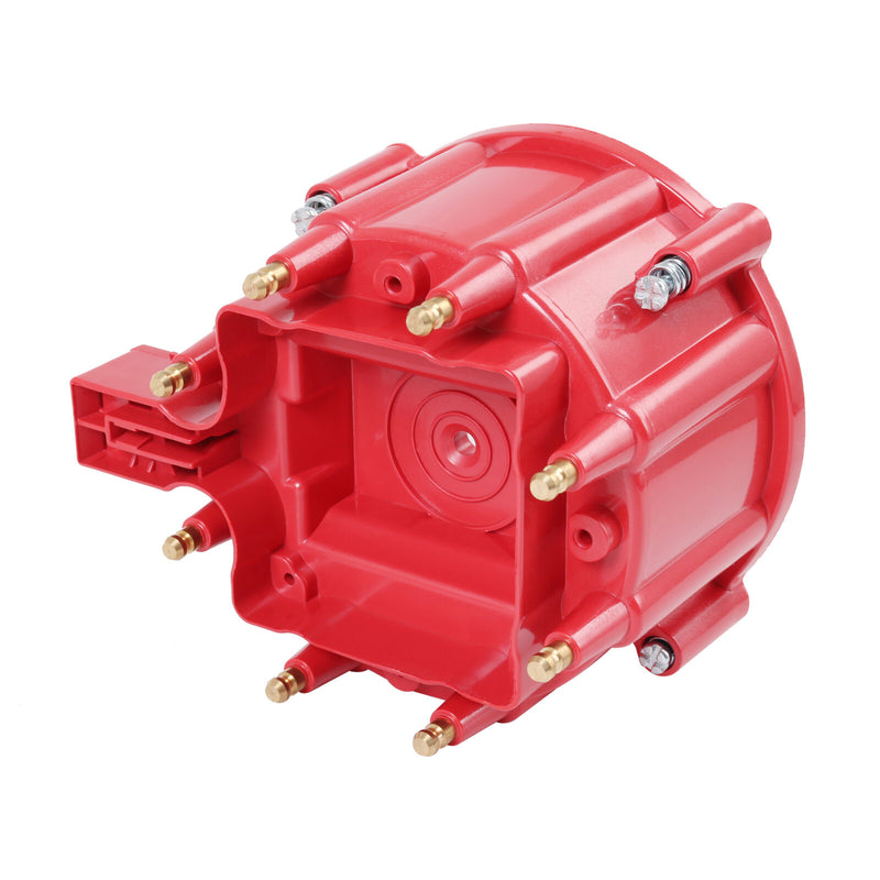 HEI Distributor Cap Rotor Kit for Chevy GM SBC BBC 305 327 350 454 Red