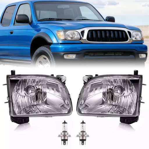 DURAFORCE Headlights Headlamps W/Bulb Driver Passenger for Toyota Tacoma 2001-2004