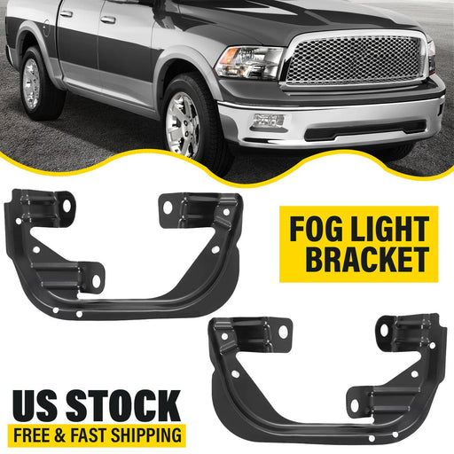 DURAFORCE Fog Light Lamp Bracket Steel for Dodge Ram 1500 2500 3500 Truck Pickup Pair