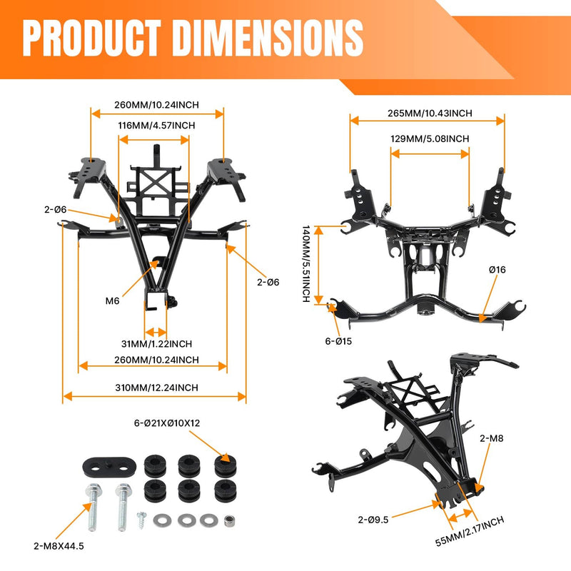Front Upper Headlight Fairing Stay Bracket for Yamaha YZF-R7 YZF R7 2022-25
