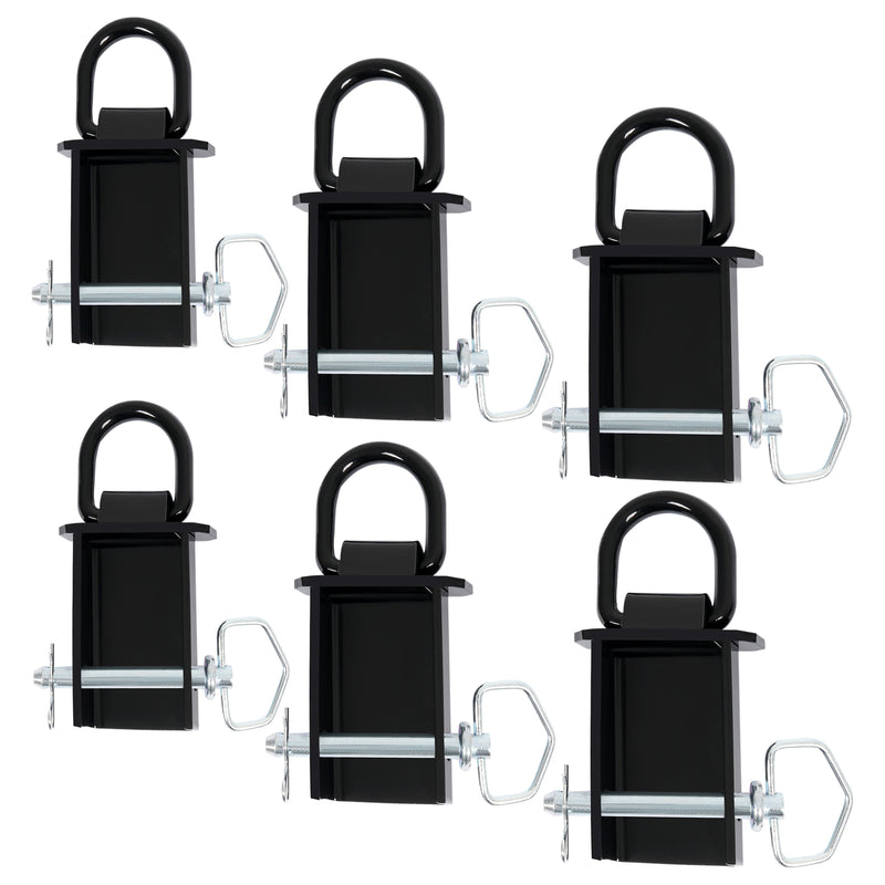 6PK 12,000 Lbs D-Ring Stake Pocket Removable for Flatbed Trailer Heavy Duty
