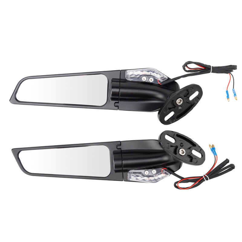 Rearview Wind Wing Mirrors w/ Turn Signals for Suzuki GSXR600 GSXR750 GSXR250R