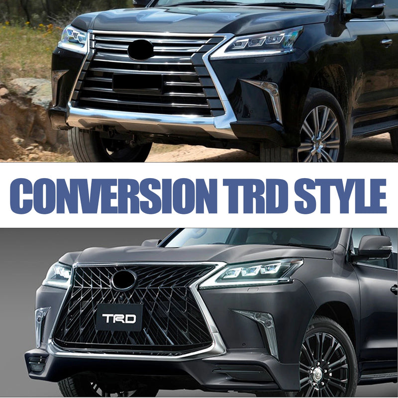FIT 2016-2021 Lexus LX570 Luxury Grill Front Upper Grille w/ Chrome Sport Style
