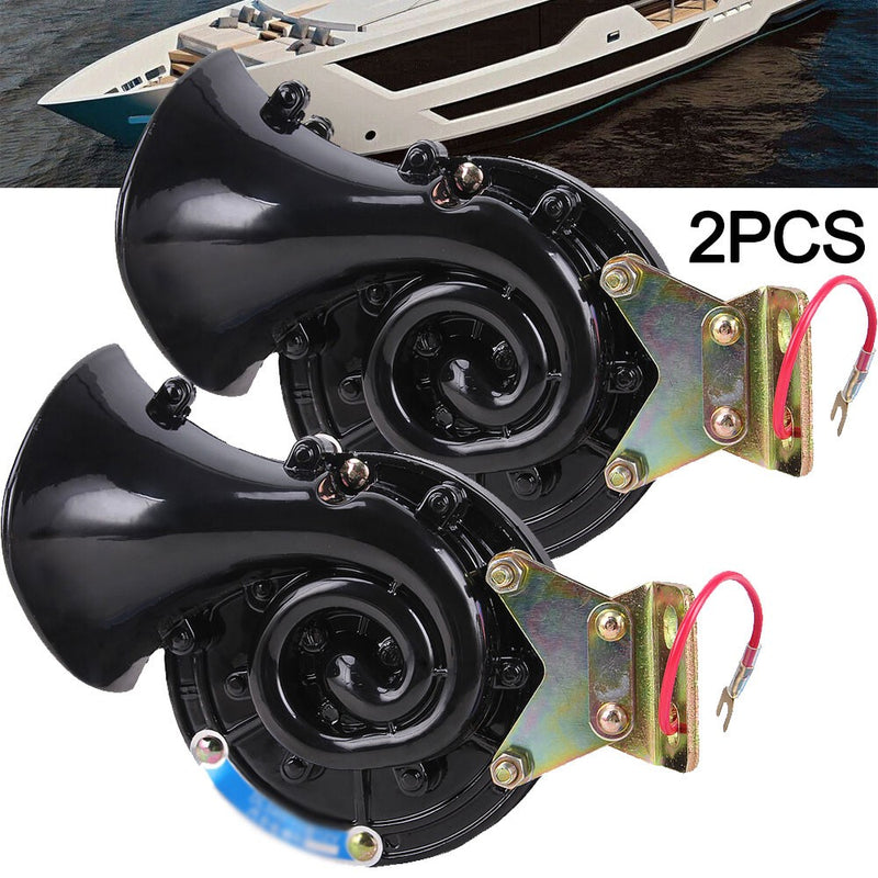 Universal 300DB 12V Loud Electric Snail Air Horn for Car Boat Motorcycle Truck