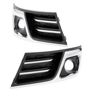 DURAFORCE GM1039150 Fog Light Bezel Trim Covers for Chevrolet Traverse 2013-2017 Pair